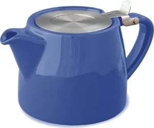 For Life Stump Tea Pot - Blue 18oz - Coffee Supplies